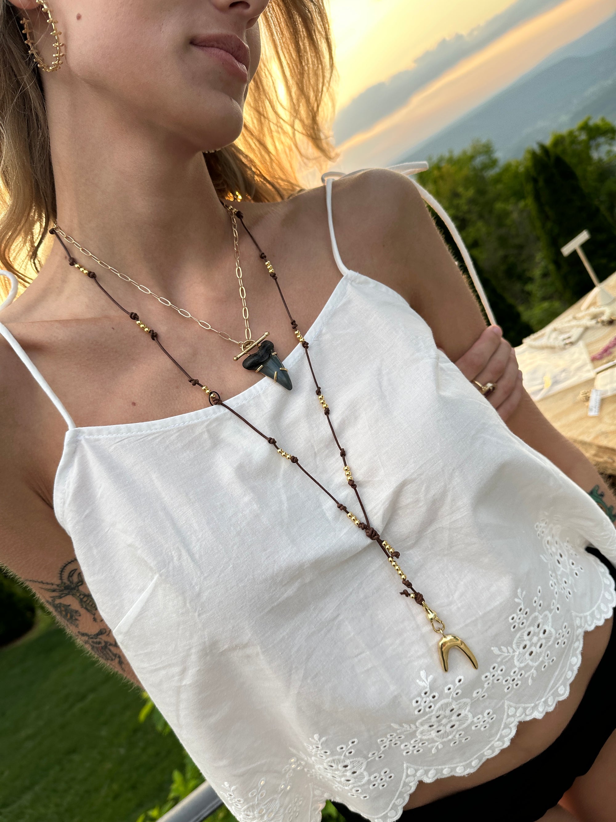 Brass Antler necklace