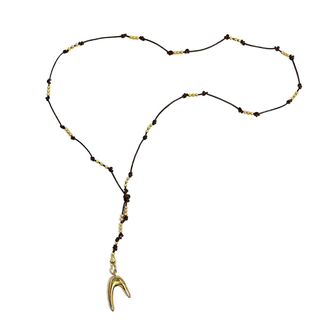 Brass Antler necklace