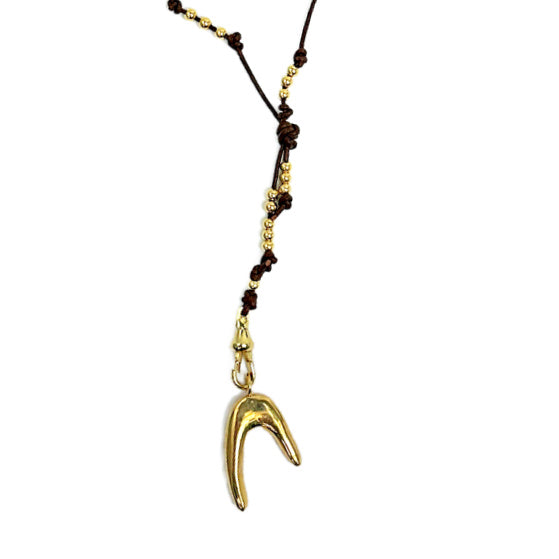 Brass Antler necklace