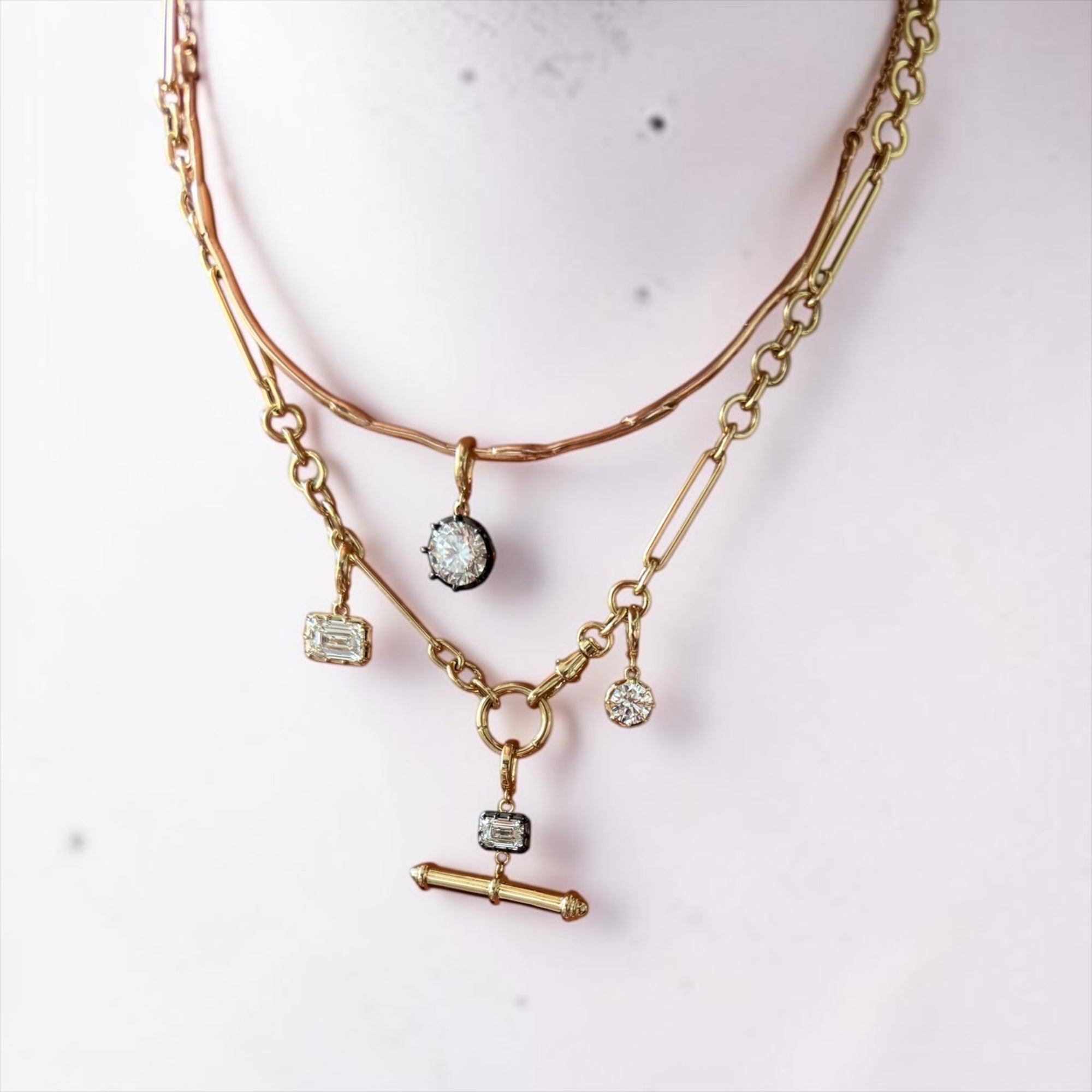 Marianne Diamond Round Charm