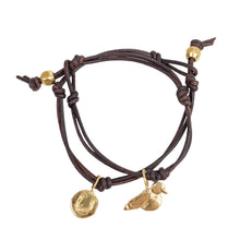 Single Charm Leather Bracelet