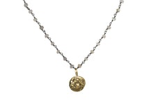 Single Charm Disc Necklace