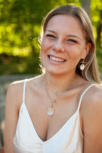 Selenite Heart Necklace