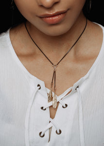 Two Feather Necklace