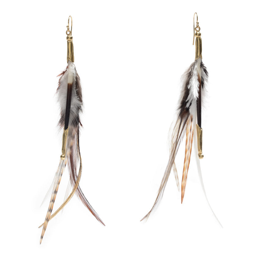 Quill + Feather Earrings