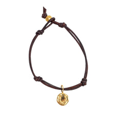 Single Charm Leather Bracelet